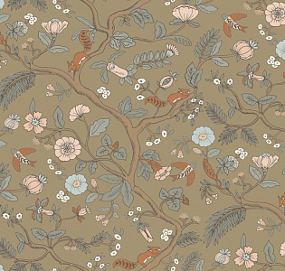 Loymina Загадочный лес IMG7 005 для кухни для детской для спальни для гостиной для кабинета для загородного дома для комнаты зеленый оливковый